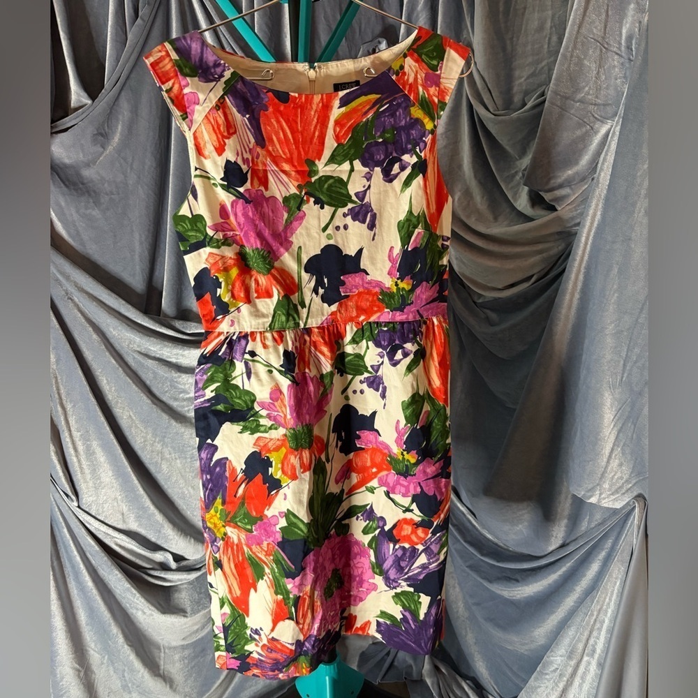 Jcrew floral aline dress size 2 - Picture 2 of 11